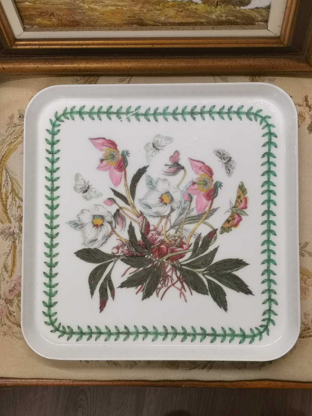 Portmeirion Pink & Green Botanical Melamine Serving Tray